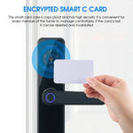 Digital Smart Door Lock Fingerprint APP Key Card Password Electronic Home Lock V201-LOCK290BL8AU