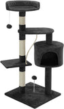 CARLA HOME 140cm Cat Tree for Indoor Cats with Plush Perch, Sisal Scratching Posts & Condo for LSB-36380