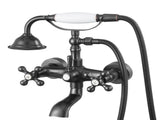 Clawfoot Tub Faucet, Wall Mount Bathtub Faucets with Handheld Shower, Vintage Oil-Rubbed Bronze V952-BGSZZYGLTLTHLAC1L002V0
