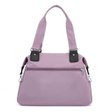 Light Green Stylish Nylon Large Capacity Tote Bag for Work and Commute Multi-Pocket Shoulder Bag V888-ELOSUNG13506