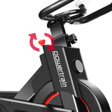 Powertrain IS-500 Heavy-Duty Exercise Spin Bike Electroplated - Black BKE-D20-BK