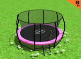 Kahuna Trampoline 8 ft Outdoor Spring - Pink TRA-KAH-08-PK