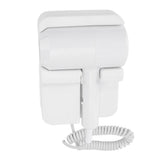 1300W Hair Dryer with Holder 2 Levels Temperature Wall Mount Hair Blow Dryer for Hotel Bathroom US V1294-YM0901-3113250014712
