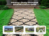 Gravel Grid, 75mm Depth, 5.2 x 2.7m, 853kg Per Sq ft Grass Ground Retainer, Permeable Geo Grids V952-JDWG3INCH179IELUT001V0