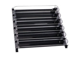 Self Pushing Drink Holder 6 Rows Adjustable Width Spring Loaded Easy Slide Large Capacity 15in V1294-YM0901-3118230216511