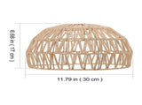 Rattan Lamp Rattan Woven Lamp Shade Pendant Light Shade Ceiling Light Shade Replacement for V1192-AZ-W-11088
