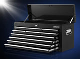 Giantz 10 Drawer Tool Box Cabinet Chest Toolbox Storage Garage Organiser Black TB-10DR-CHEST-BK