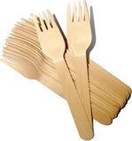 2400pcs Disposable Wooden Forks Eco Friendly Cutlery Extra Strong Bulk V563-WB1603-100PK-24