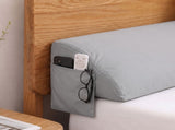 Giselle King Bed Wedge Pillow For Headboard, Close Gap And Stop Pillows Sliding, Perfect For Dorm Or PILLOW-GAP-WDG-K-GY