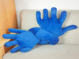 Blue Hand Shape Plush Pillows Long Strip Palm Cushion for Home Travel and Camping Sofa Pillows V1294-YM0714-10331586