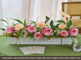 faux potted plant, sunflower, wooden box, home decor, Australia, living room tabletop V1106-112-23547-MLT-64