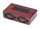 Speaker Portable Red Dual Speakers Voice Call Usb Charging Wooden Speaker Subwoofer V1294-YM0715-3113210291911