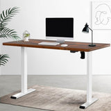 Artiss Standing Desk Motorised Sit Stand Desks Rustic Brown 140CM HASD-114G-WHDF-RBDB-140