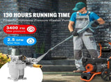 Pressure Washer Pump, 19 mm Shaft Horizontal, 3400 PSI, 2.5GPM, Replacement Power Washer Pumps Kit, V952-HZXPBHZ34INCHU81SV0