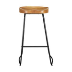 Artiss 2x Bar Stools Tractor Seat 75cm Wooden BA-TW-9090-NTX2