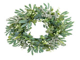 Spring Berry Wreath Forest Styled Artificial Leaves Rattan Decoration for Living Room V1294-YM0901-240419HL02-1