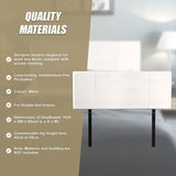 PU Leather Double Bed Headboard Bedhead - White V63-768115