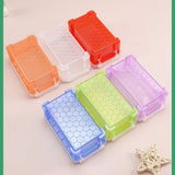 6 Pcs Small Plastic Colorful Crayon Box with Lid, Stackable Storage Case Mini Organizer Containers V1369-AZ3-W-16354