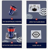 Shower Floor Drain Backflow Preventer One Way Drain Valve Sewer Core Patented Magnetic Drainage V1188-WSZ-A-540