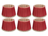 Small Lamp Shade Fabric Wine Red Golden Edge Lampshade for E14 Table Chandelier Wall Lamp V1294-YM0715-3119210283711