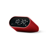 Lexon Ray Clock Lcd Alarm Clock With Temperature / Humidity Display - Red V398-LD-LR155SR3