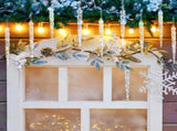 Acrylic Christmas Icicle Ornaments 13cm Hanging Decor V1142-RB1005009531481091