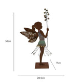 Laser- Cut Standing Fairy On Base 56cm V637-40478FRY