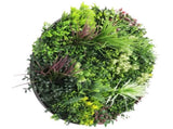 Slimline Artificial Green Wall Disc Art 100cm Colour Fresh UV Resistant V637-DP9866