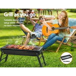 Grillz BBQ Grill Charcoal Smoker Foldable BBQ-SMOKER-DRAWER