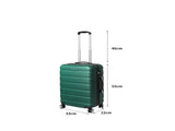 Slimbridge 20" Carry On Luggage Case Green 20 inch LG1009-20-GN_NZ