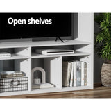 Artiss Entertainment Center Unit TV Stand TV Cabinet Open Shelves 183CM White FURNI-N-CE01-TV180-WH-ABC