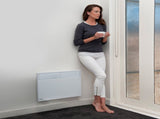 Noirot Spot Plus 2000W Electric Panel Heater Timer & Castors - Silent & Allergy-Free - Refurbis 7358-7T