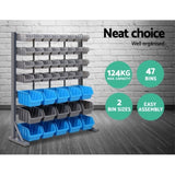 Giantz 47 Storage Bin Rack Free Stand Steel Stand BIN-RACK-47