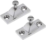2PCS Bimini Top Side Mount Deck Hinge Fitting Hardware Base High Polished Marine Grade 316 Stainless V1259-DP01-A-1404