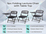 3pc Folding Lecture Chair with Table Top Training V63-955221