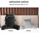 Extra Large Back Cushion with Armrests for Bed and Sofa Reading Sitting Support V1188-NACCD-4065