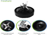 Blender Replacement Parts for Ninja, 24oz Ninja Blender Cups with To-Go Lids, 7 Fins Extractor V1258-DP02-C-106