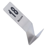 10PCS Table Number Cards Stainless Steel DoubleSided Digital Sign Seat Card 1120 Number V1294-YM0901-3118210195211