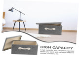 Clothes Storage Organizer Gray Storage Box Finishing Basket Cloth Quilt Desktop Container V1192-AZ-W-11125
