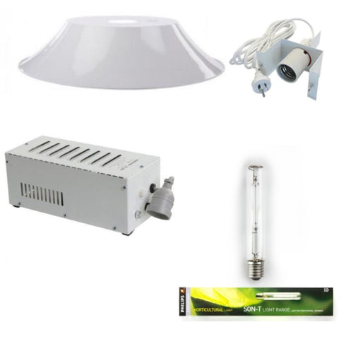 600w HPS Grow Light Kit | Phillips Son-T Bulb - 900mm Deep Bowl Reflector - Ballast V260-HH-DSZ-24