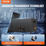 VEVOR Ultrasonic Cleaner 30L Cleaning Machine with Timer Heater & Basket 600W V952-SGLTQCSBQXJ3EURWGV3