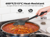 600F Heat Resistant Silicone Spatulas Cooking Mixing Utensils and 8"10"12" V1258-DP02-C-368