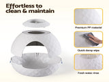 i.Pet Cat Litter Box Hidden Litter Tray Enclosure Planter Furniture House White PET-CLB-PLANT-WH