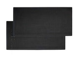 Bar Mat PVC Heat Insulation Drain Pad Black Bar Countertop Spill Mat for Bar Kitchen Restaurant V1294-YM0703-3118230031111