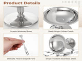 4PCS Ice Cream Cups, Stainless Steel Desserts Serving Bowls, 100ml/3.4oz Metal Dessert Cups with V1192-AZ-W-18330