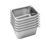 SOGA 6X Gastronorm GN Pan Full Size 1/2 GN Pan 15cm Deep Stainless Steel Tray GASTRONORMPANS5411X6