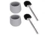 2sets Toilet Bowl Cleaner Brush Lockable Thread Convenient Practical Efficient Safe Reliable Durable V1294-YM0715-3112210116311