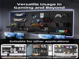 CARLA HOME Pegboard Wall Organizer Kit with 4 Modular Black Pegboards & 19 Accessories for Gaming, V178-36276