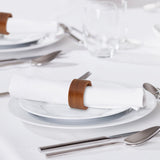 Handmade Round Wooden Napkin Rings - Set of 12 - 2.5 x 5 cm - Wooden Napkin Ring - For Paper and V1188-MS101-01627-1