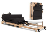 Powertrain Selina Pilates Reformer Machine Wooden Folding Multifunctional Home Gym PLT-JYI-F2W-BK